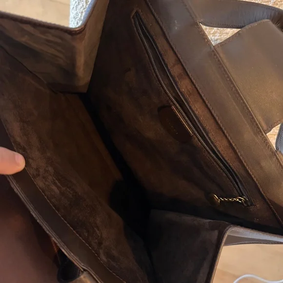 Gucci Vintage Brown Leather Tote Bag - Picture 6 of 8